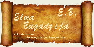 Elma Bugadžija vizit kartica